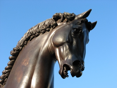 Foto Vinci: Monumento Equestre di Nina Akamu